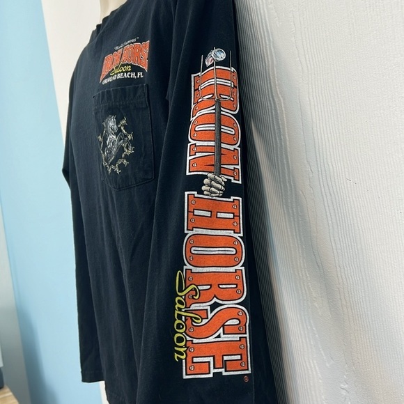 Jensen - 2006 Bike Week Iron Horse American Gothic Skeletons Long Sleeve T SZ L - Picture 7 of 11